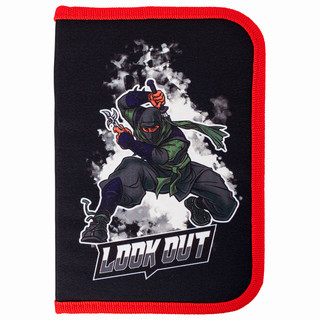 Пенал 'Ninja', 1 отделение, 2 откидные планки, полиэстер, 21х14 см, Brauberg 2