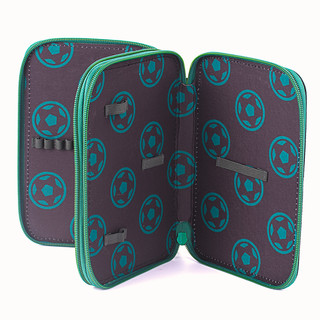 Пенал 2 отделения, 'Fire football', полиэстер, 21х14 см, Brauberg 4