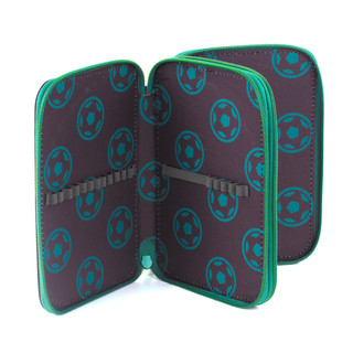 Пенал 2 отделения, 'Fire football', полиэстер, 21х14 см, Brauberg 5