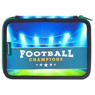 Пенал 2 отделения, 'Fire football', полиэстер, 21х14 см, Brauberg 7