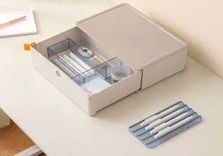 Короб для хранения Deli XDM31, выдвижной ящик, розовый 2