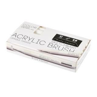 Маркер-кисть акриловый 'Scketch&Art' белый 4