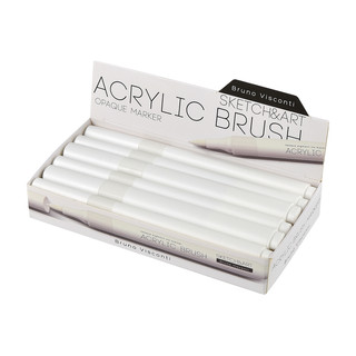 Маркер-кисть акриловый 'Scketch&Art' белый 5