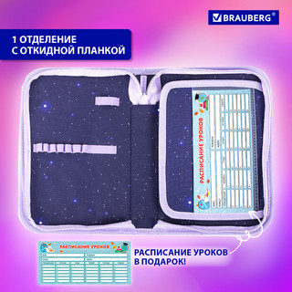 Пенал 'Anime cat' 1 отделение, 1 откидная планка, Brauberg 12