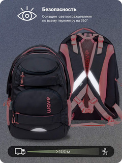 Рюкзак молодежный Belmil WAVE MOOVE Pinky, 338-92-CPK 7