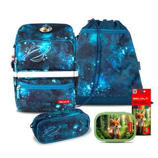 Школьный ранец Belmil ZIPPY 'Космос' с наполнением (4 предмет...