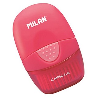 Ластик Milan Capsule в пластиковом чехле с щёткой, артикул 4900116 6