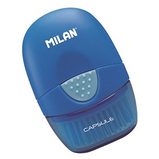 Ластик Milan Capsule в пластиковом чехле с щёткой, артикул 4900116 8