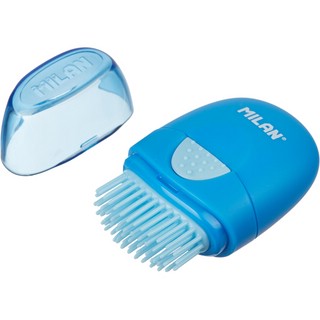 Ластик Milan Capsule в пластиковом чехле с щёткой, артикул 4900116 9