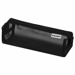 Пенал-тубус, сетка, 22х5х5 см, черный, Brauberg