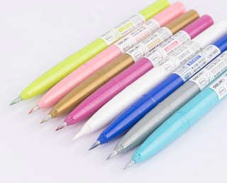 Фломастеры-кисточки Deli SU102, 8 цветов, металлик 2