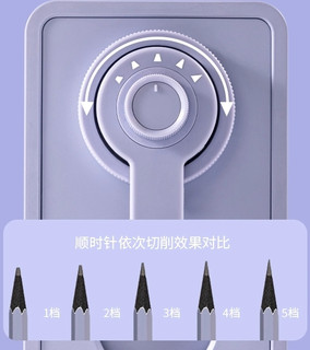 Точилка для карандашей механическая Deli NS077 Nusign, 1 отверстие, пластик, фиолетовый 3