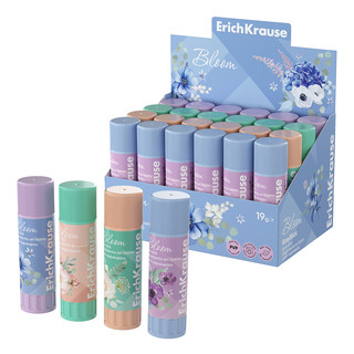 Клей-карандаш ErichKrause EasyStick Pastel Bloom, 13г, ассорт...