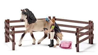 Schleich Игровой набор для ухода за андалузской лошадью 42270 1
