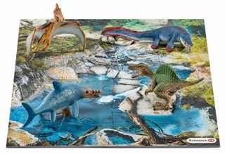 Schleich Игровой набор Динозавры мини и пазл Болото 42330 1
