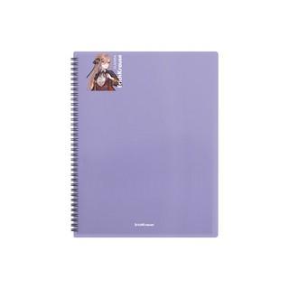 Папка 40 файлов, А4, пластик, на спирали, ErichKrause Soft Manga, ассорти. Цена за 1 шт. 5