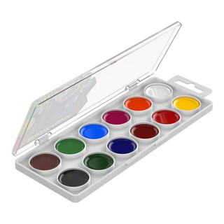 Краски акварельные 12 цветов, ErichKrause Sport DNA, пластиковая коробка 2