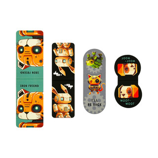 Закладки магнитные для книг, 4шт., MESHU 'Iron friend', матовая ламинация 3