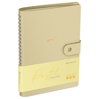 Записная книжка А5 96 листов, кожзам, скрытый гребень, Greenw...