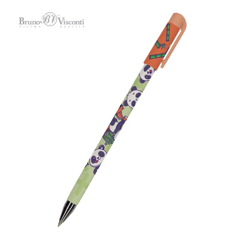 Ручка шариковая, 0.5 мм, Kawaii Animals Мишка, HappyWrite, BrunoVisconti