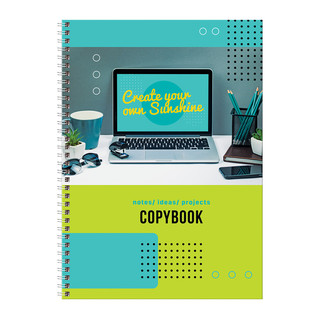 Тетрадь А4, 100 листов, клетка, на гребне, BG 'Рабочее настро...