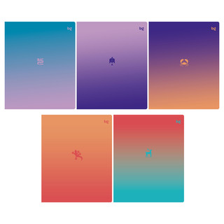 Тетрадь А5, 40 листов, линия, BG 'Градиент', ассорти. Цена за...