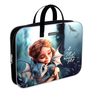 Папка текстильная на молнии А4+, с ручками, ErichKrause Magic...