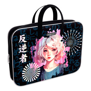 Папка текстильная на молнии ErichKrause с ручками Tokyo Date,...