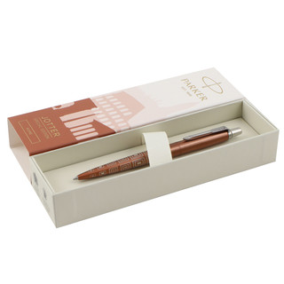 Ручка шариковая Parker Jotter Rome Bronze CT, корпус круглый, бронза 3