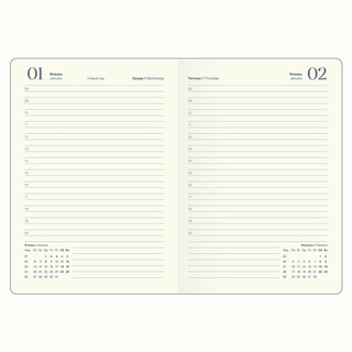 Датированный ежедневник планер 2025 Infolio 'Flora', А5 на 176 листов, мягкая обложка из экокожи 12