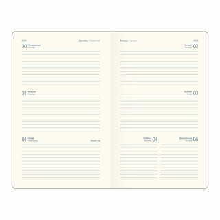 Датированный еженедельник планер 2025 Infolio 'Snake' (змея), А5- на 64 листа, твердая обложка из экозамши, черный 13