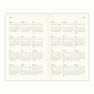 Датированный еженедельник планер 2025 Infolio 'Snake' (змея), А5- на 64 листа, твердая обложка из экозамши, черный 7