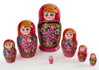 Матрёшка 7 в 1 расписная Русские народные игрушки