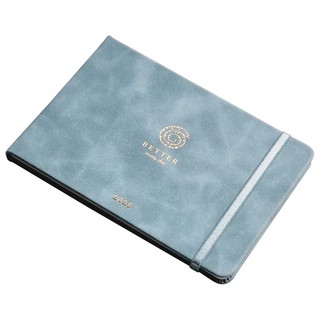 Датированный еженедельник планер 2025 Infolio 'Snake' (змея), А6, 64 листа, экозамша, голубой 2