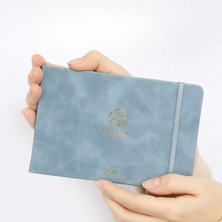 Датированный еженедельник планер 2025 Infolio 'Snake' (змея), А6, 64 листа, экозамша, голубой 4