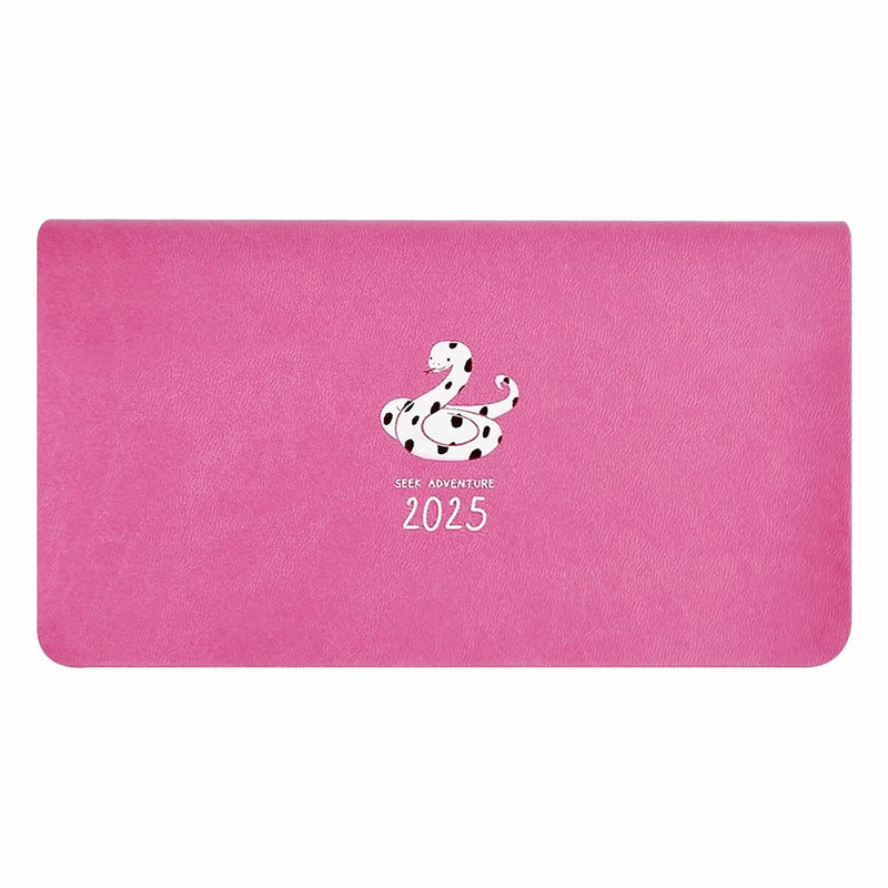 Датированный еженедельник планер 2025 Infolio 'Lucky Змея', А6 на 64 листа, мягкая обложка из экокожи