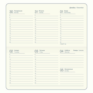 Датированный еженедельник планер 2025 Infolio 'Snake' (змея), А6 на 64 листа, твердая обложка из экозамши, зеленый 9