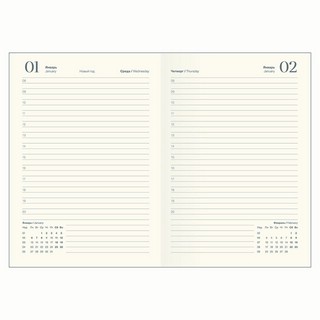 Датированный ежедневник планер 2025 Infolio '365days', А5 на 176 листов, мягкая обложка из экозамши, серый 9