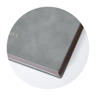 Датированный ежедневник планер 2025 Infolio '365days', А5 на 176 листов, мягкая обложка из экозамши, серый 2