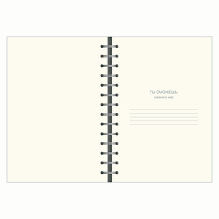 Бизнес-тетрадь А5, 96 листов, клетка, Infolio 'Diary', мягкий переплет, голубой 2