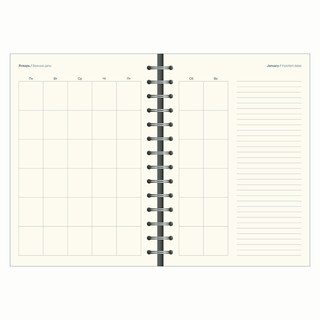 Бизнес-тетрадь А5, 96 листов, клетка, Infolio 'Diary', мягкий переплет, голубой 3