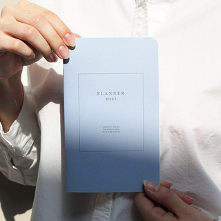 Планер датированный 2025 beSmart 'Notes' на скрепке, А6 на 32 листа, мягкая обложка, голубой 4