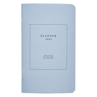 Планер датированный 2025 beSmart 'Notes' на скрепке, А6 на 32 листа, мягкая обложка, голубой 1