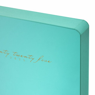 Ежедневник датированный 2025, А5, Brauberg Pastel, под кожу, гибкий, бирюзовый 3