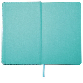 Ежедневник датированный 2025, А5, Brauberg Sparkle, под кожу, блестки, бирюзовый 5