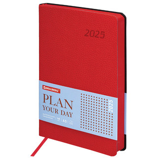 Ежедневник датированный 2025, А5, Brauberg Stylish, под кожу ...