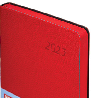 Ежедневник датированный 2025, А5, Brauberg Stylish, под кожу гибкий, красный 4