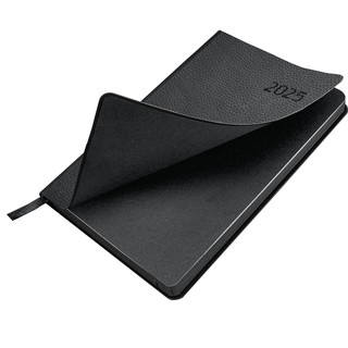 Ежедневник датированный 2025, А5, Brauberg Stylish, под кожу гибкий, черный 3