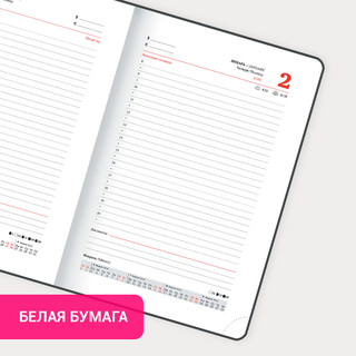 Ежедневник датированный 2025, А5, Brauberg Towny, под кожу, клапан, черный 18