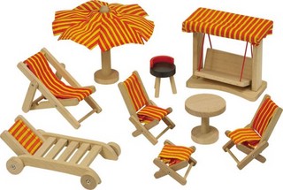 Набор кукольной мебели Пляж, артикул 51913